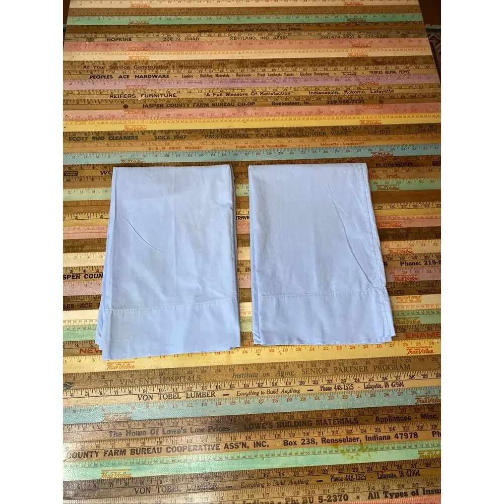 Cannon Royal Family Standard Pillowcase Blue Retro Ultra Percale Pair